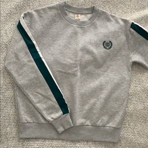 Urban Outfitters Embroided Globe Crest Sweatshirt